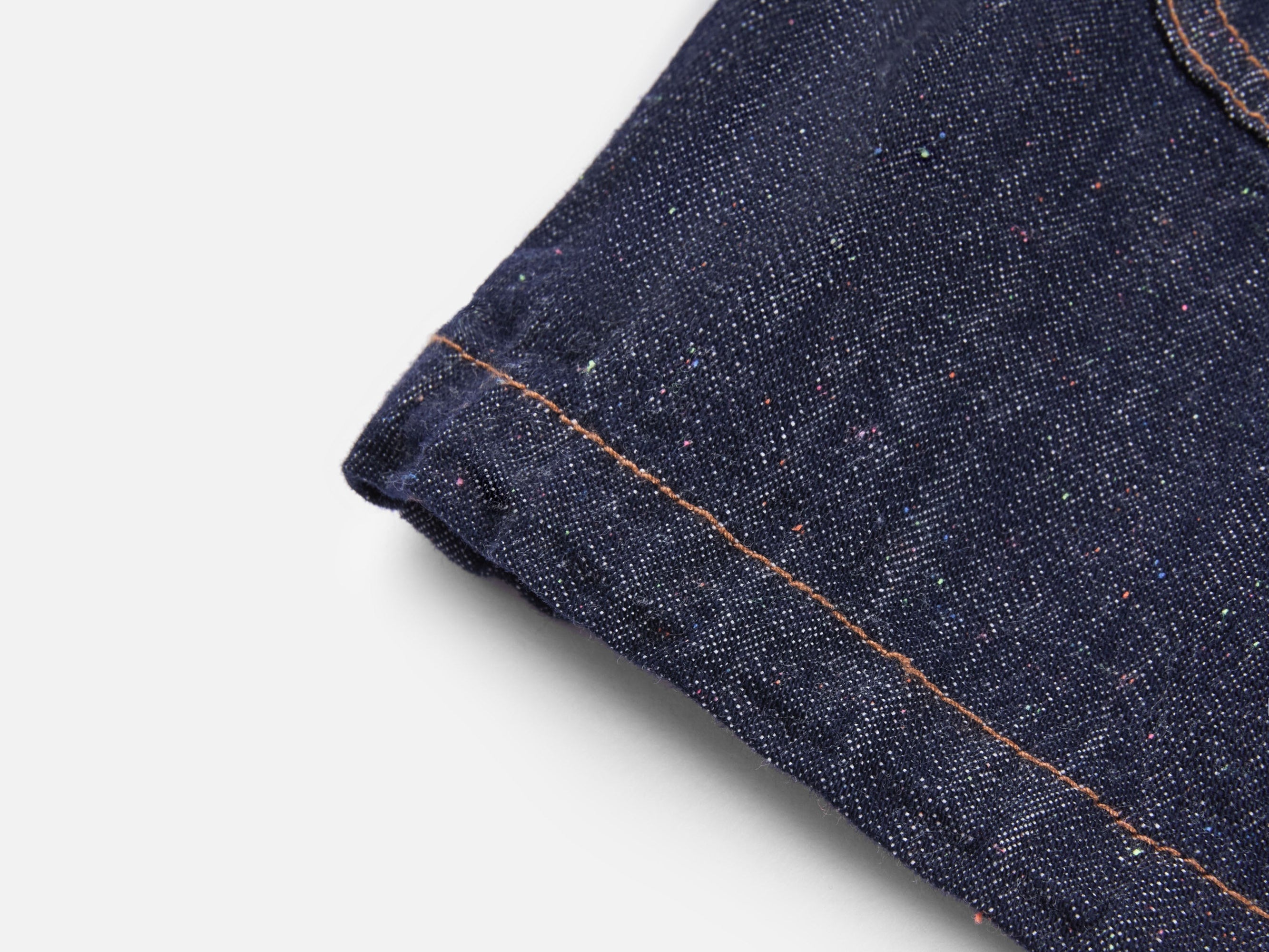 Cropped Denim Jacket | Navy