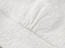 Mulberry Silk V-Neck Jacquard Jacket | White