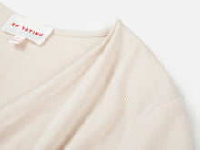 V-Neck Slim-Fit Slimming Top | Beige