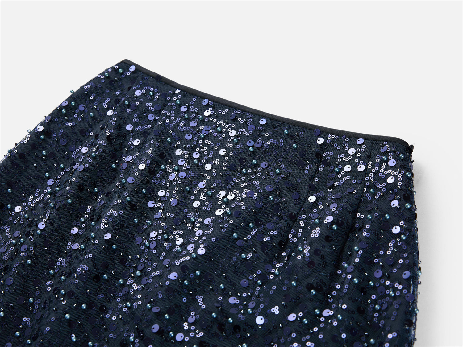 Sequin Skirt | Navy