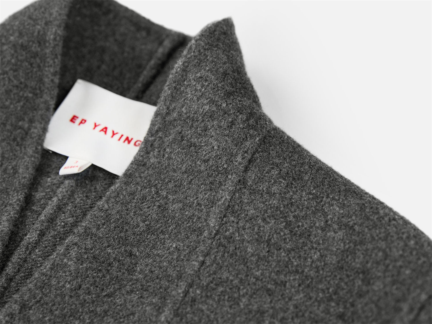 Wool-Cashmere Double-Faced Coat | Horn Gray