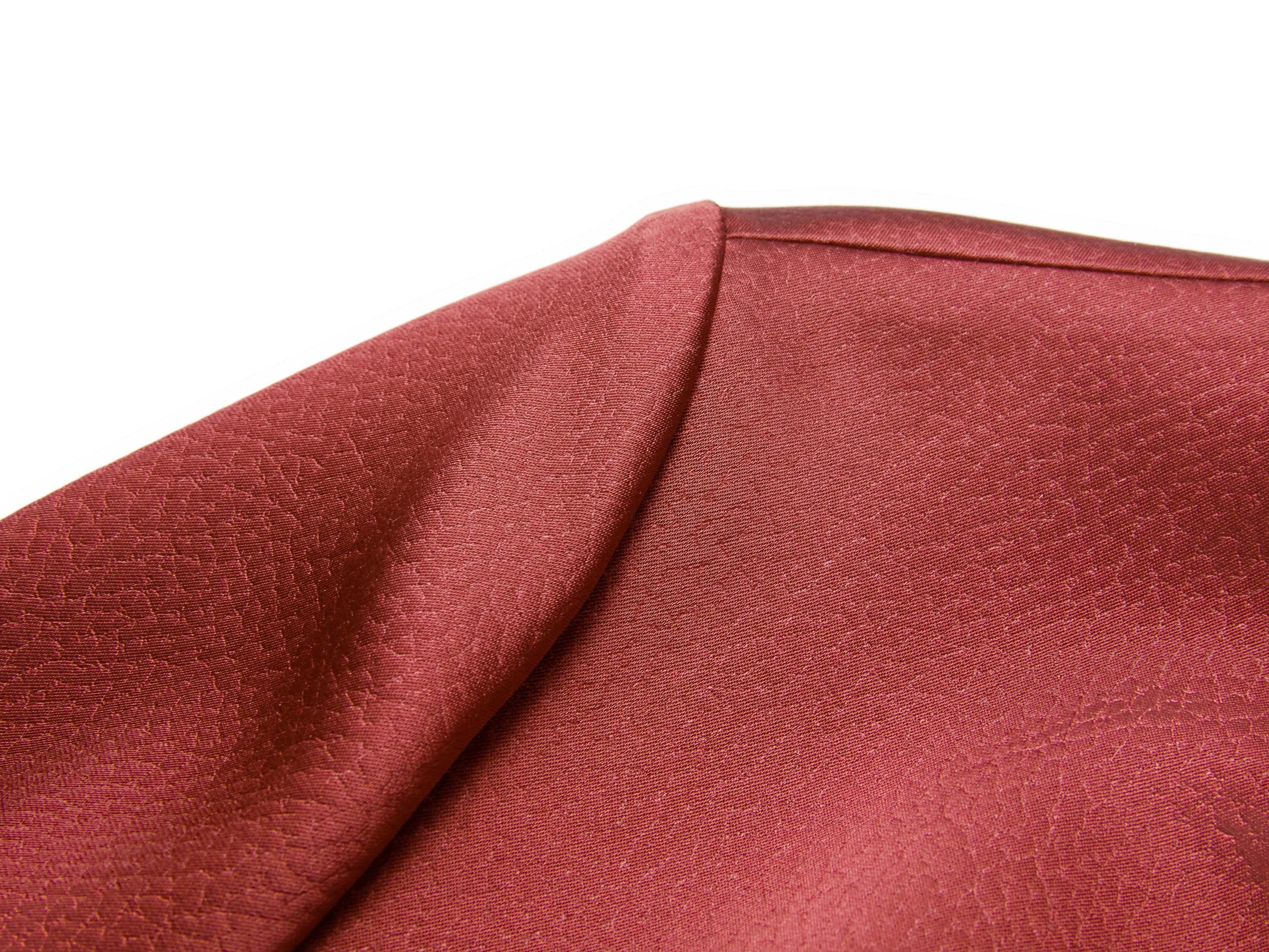 Waist-Defining Coat | Wine Red