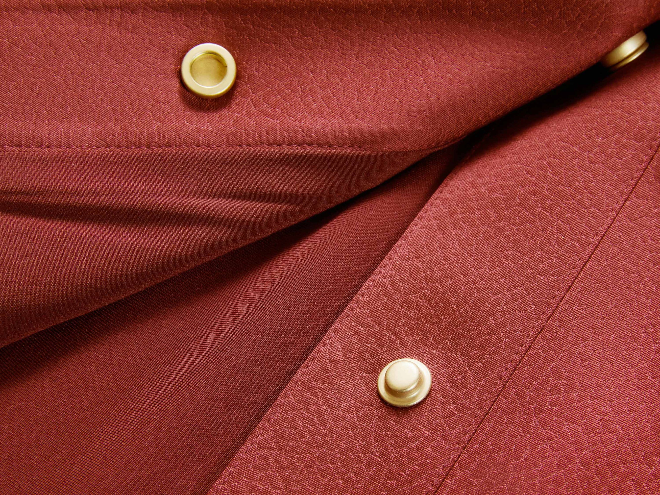 Waist-Defining Coat | Wine Red