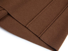 Wool Cashmere Straight-Leg Pants | Brown