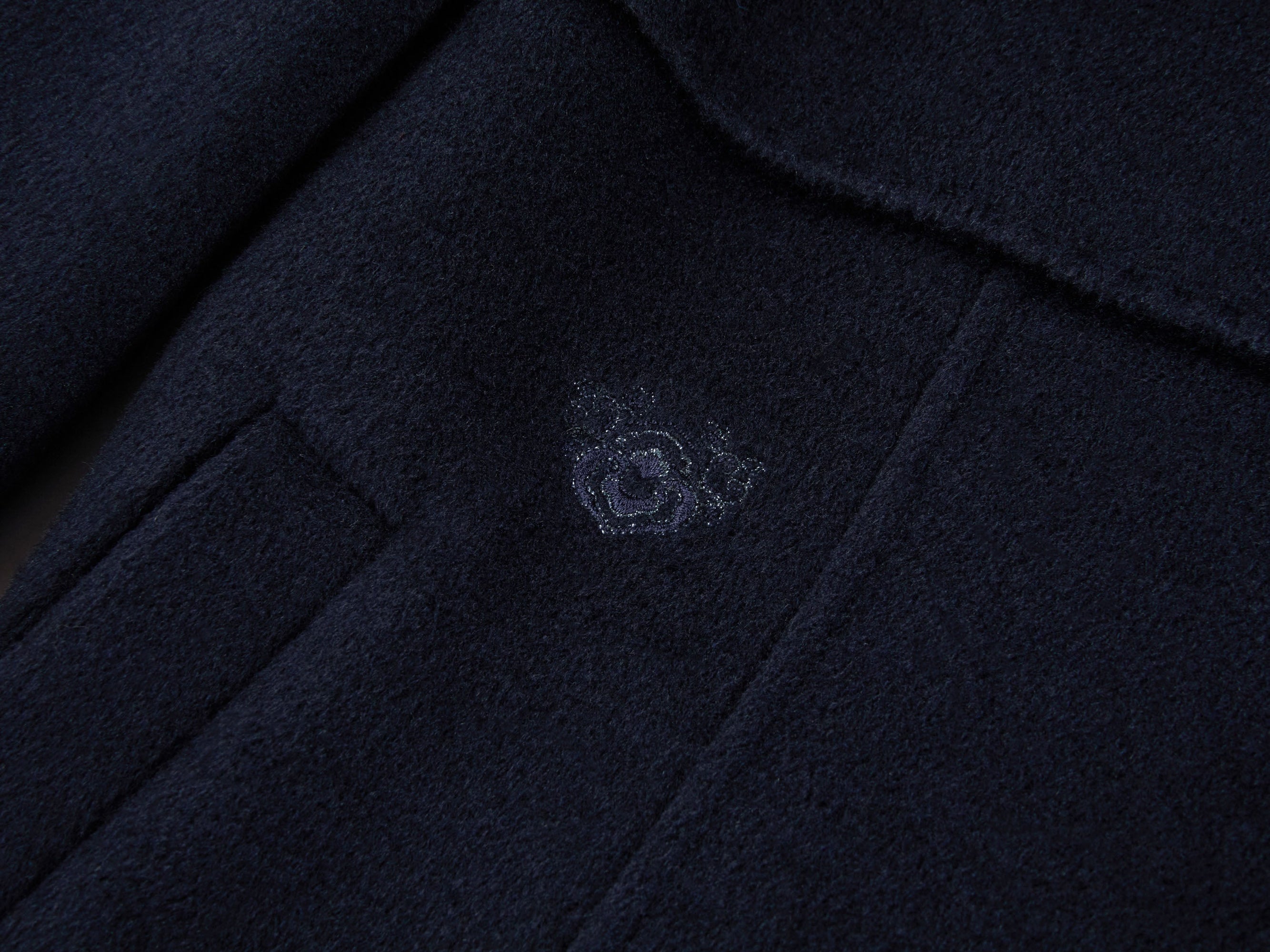 Wool Cashmere Coat | Navy