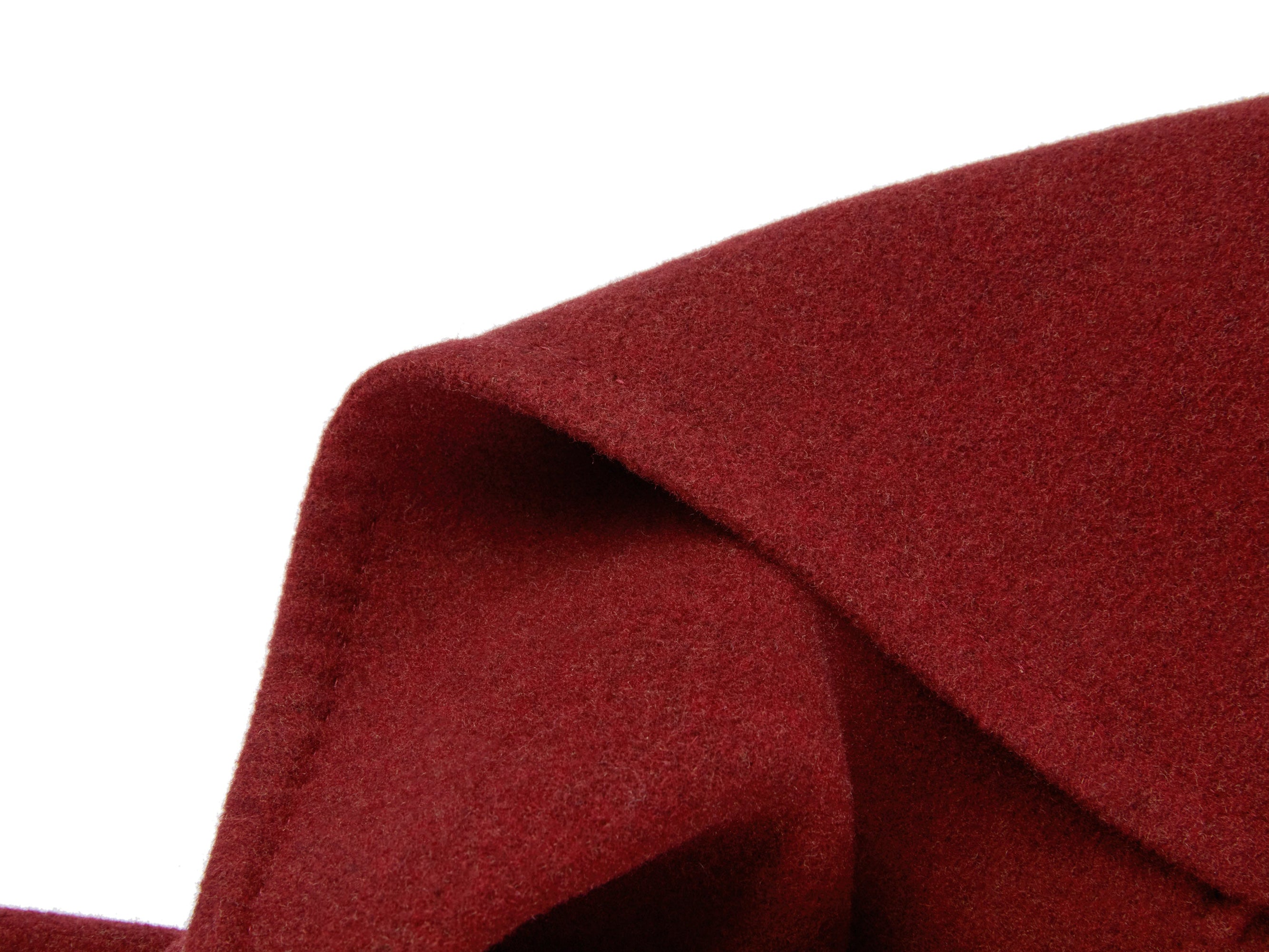 Wool-Blend Long Cardigan | Deep Red
