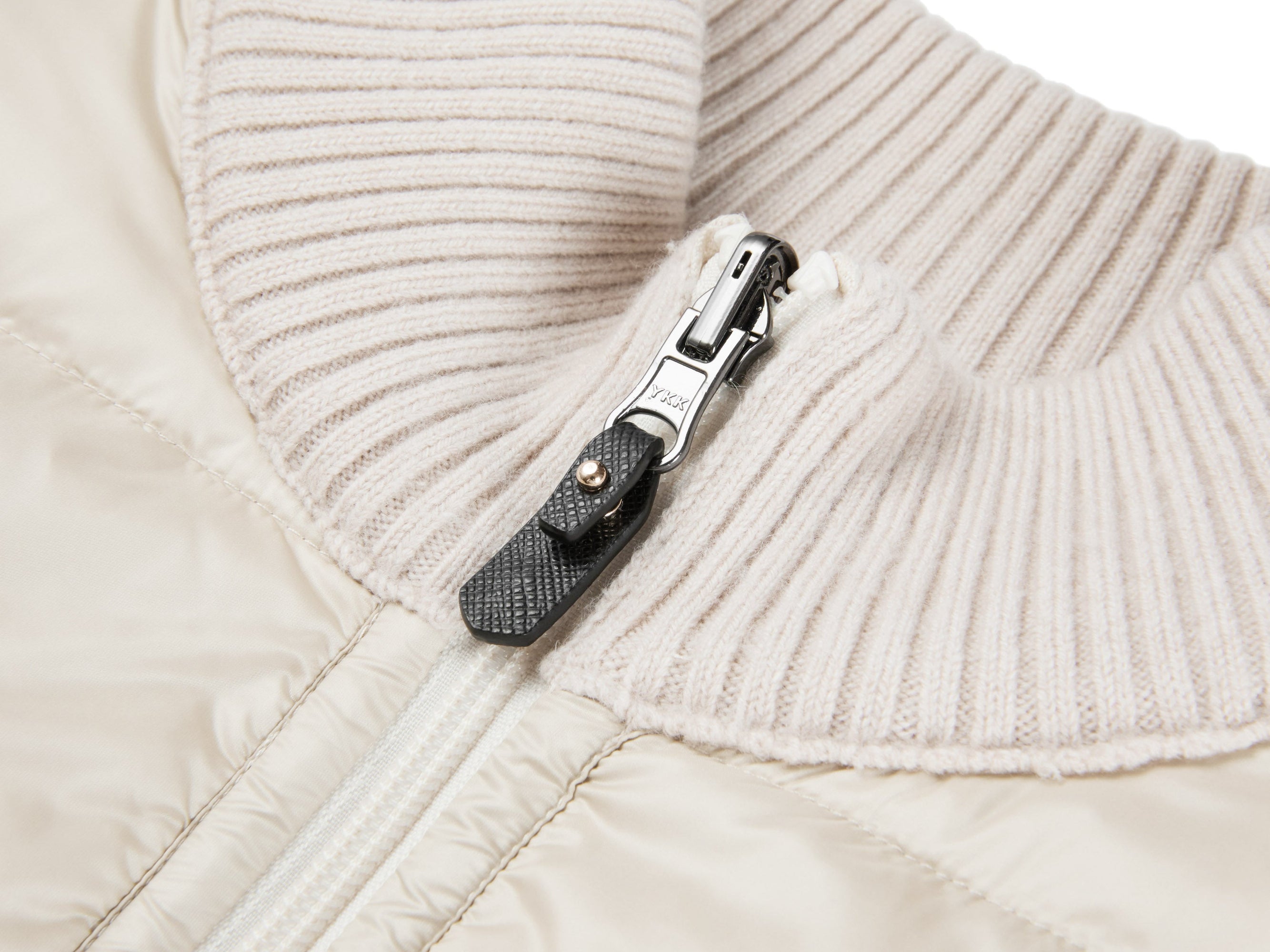 Stand Collar Goose Down Vest | White