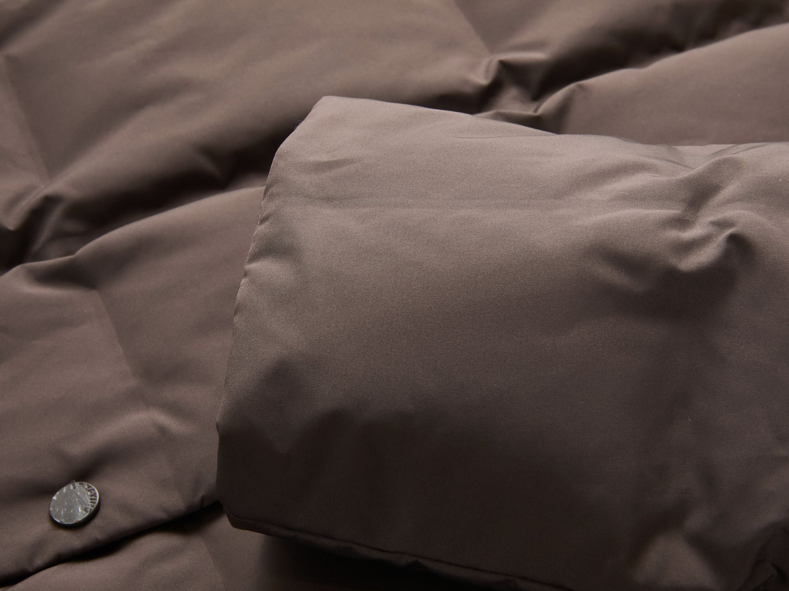 Long Down Coat | Brown
