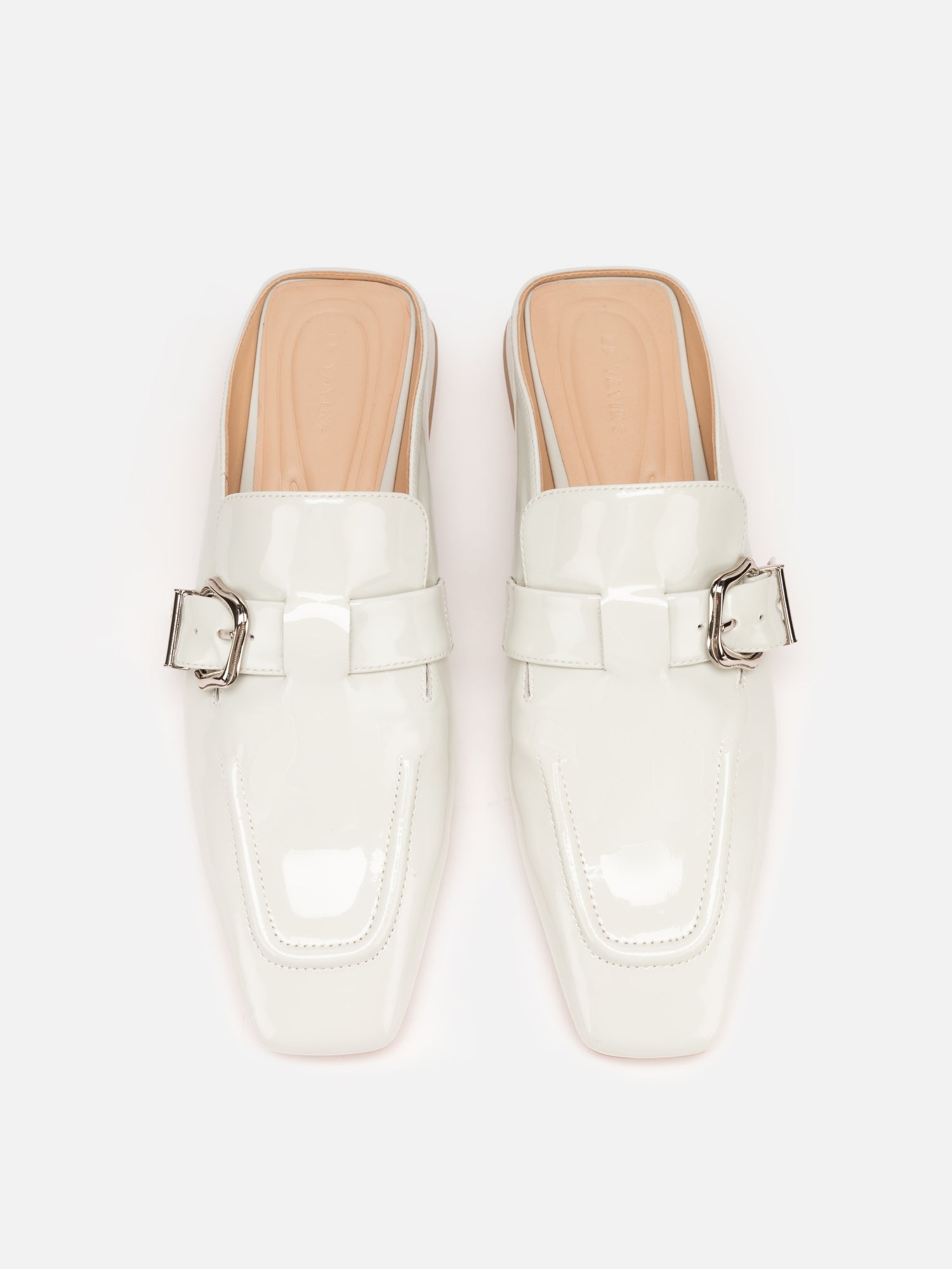 Low-heeled Muller Slippers | Grey