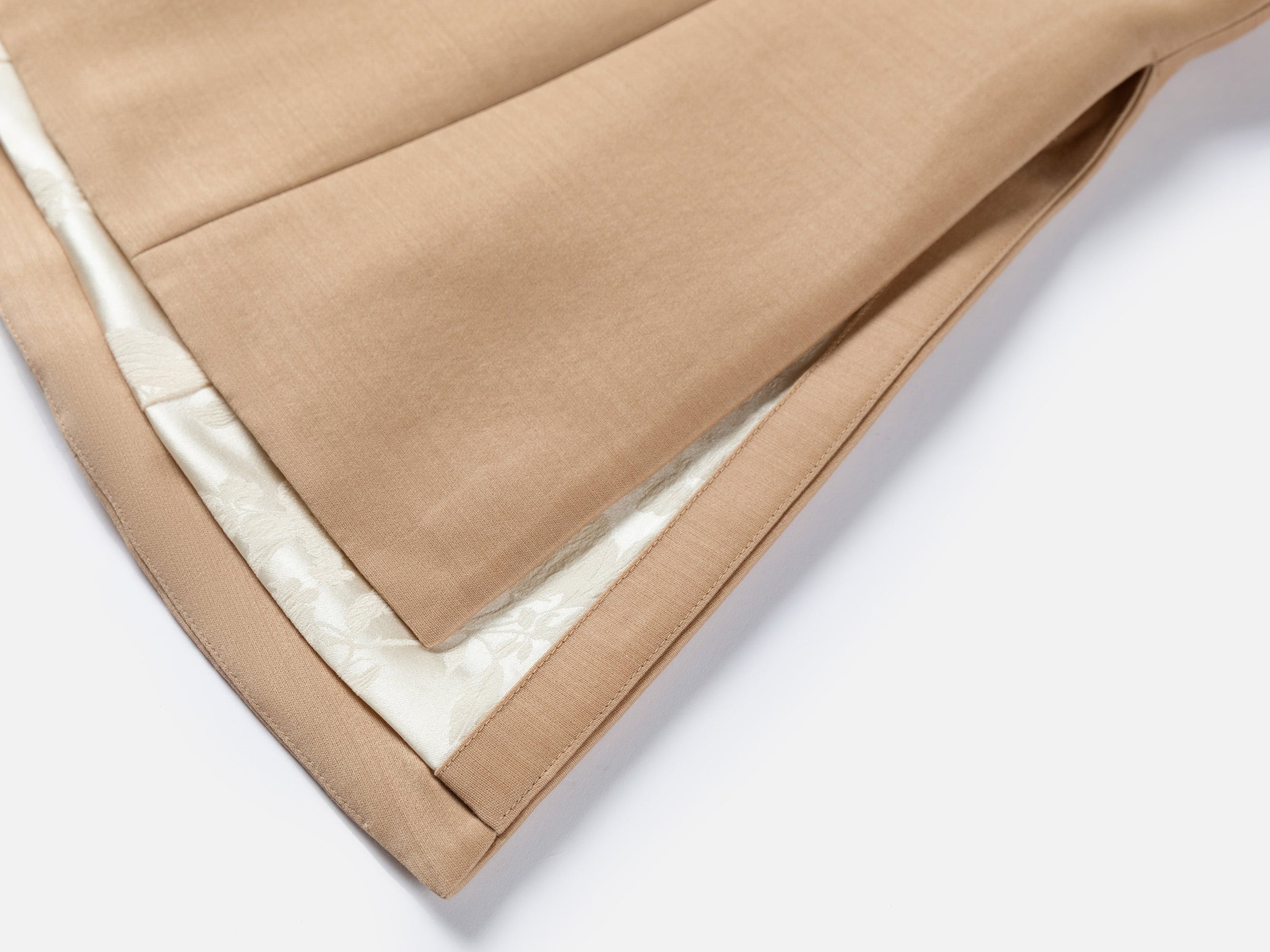 Floral Embroidery Tie Closure Jacket | Beige