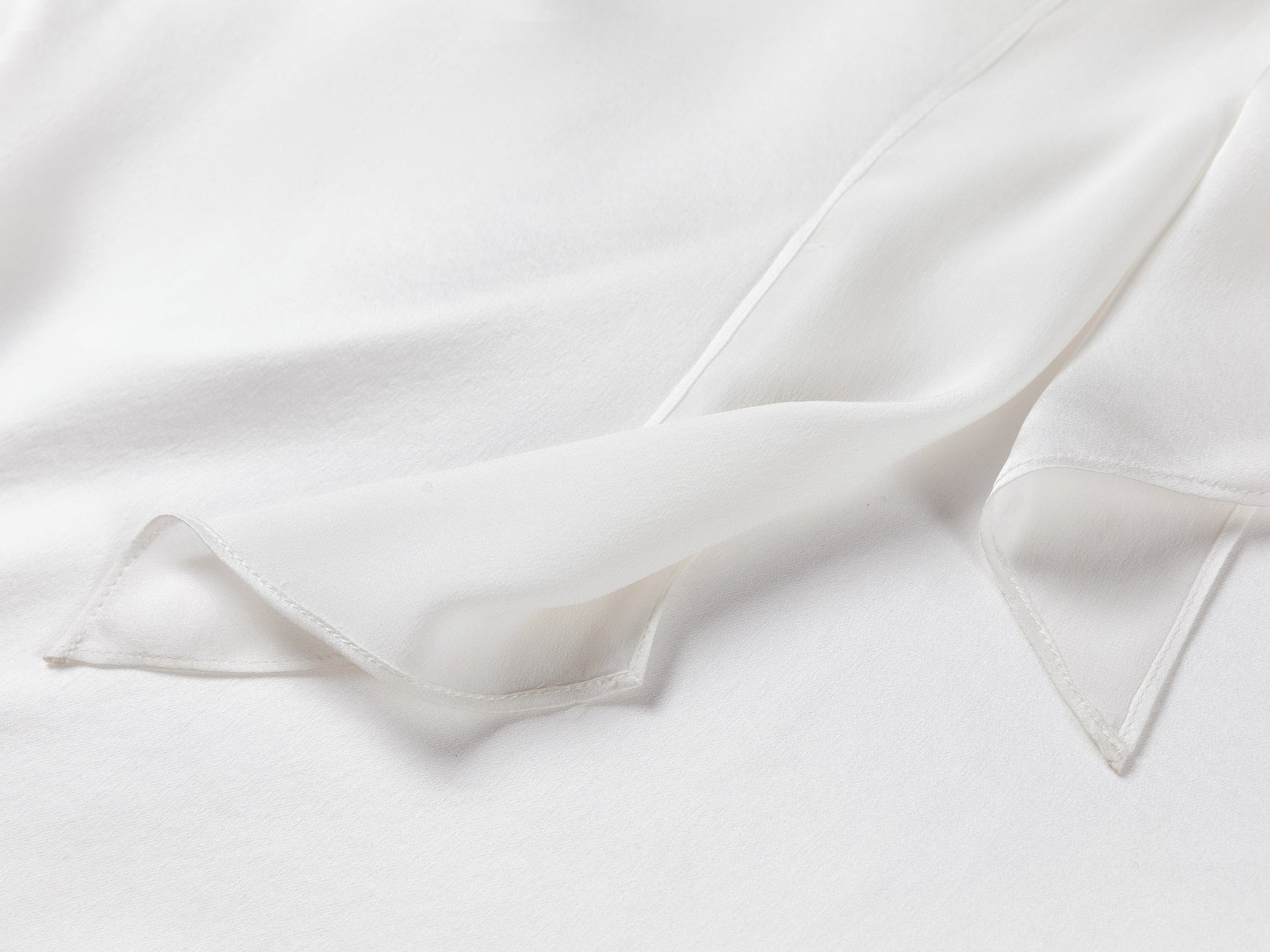 Embellished Silk Blouse | White