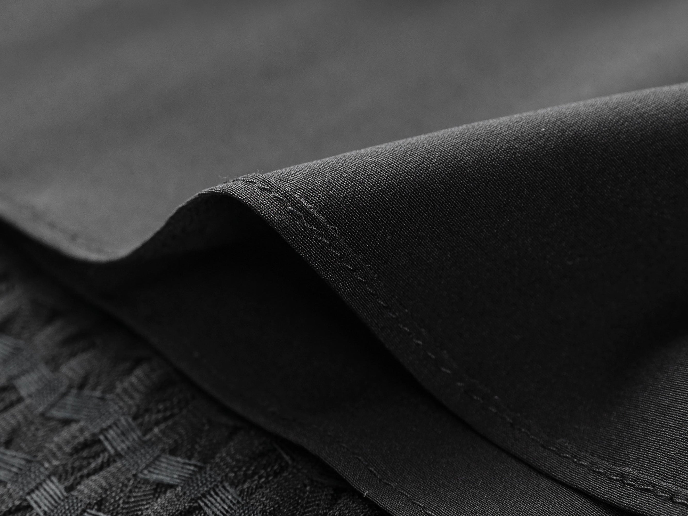 Acetate Skirt Waist-Defining Sleeveless Dress | Black