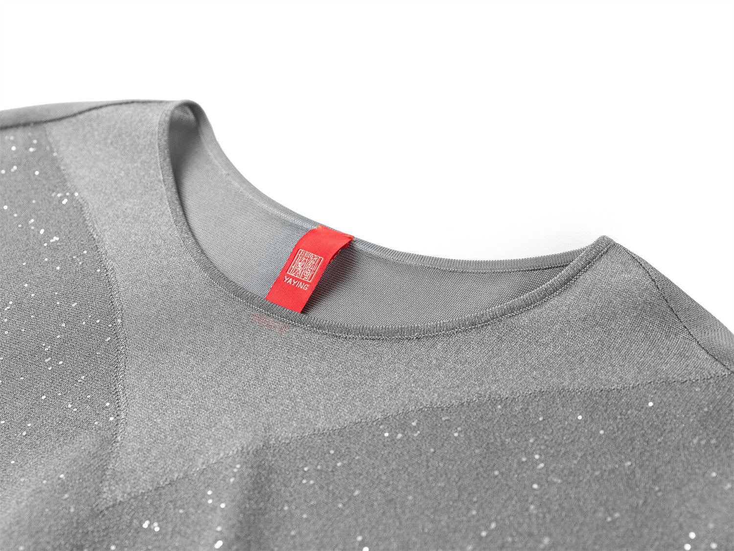 Raglan Sleeve Silhouette Starry Sky Top | Grey