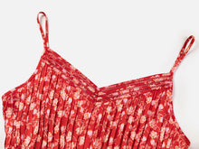 Traditional Chinese Style Floral Suspenders Dress | Red