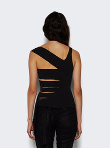 Women | Mugler | Bandage Knitted Top | Black