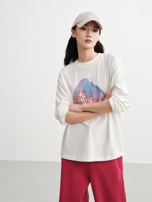 Long-Staple Cotton Sweatshirt | White
