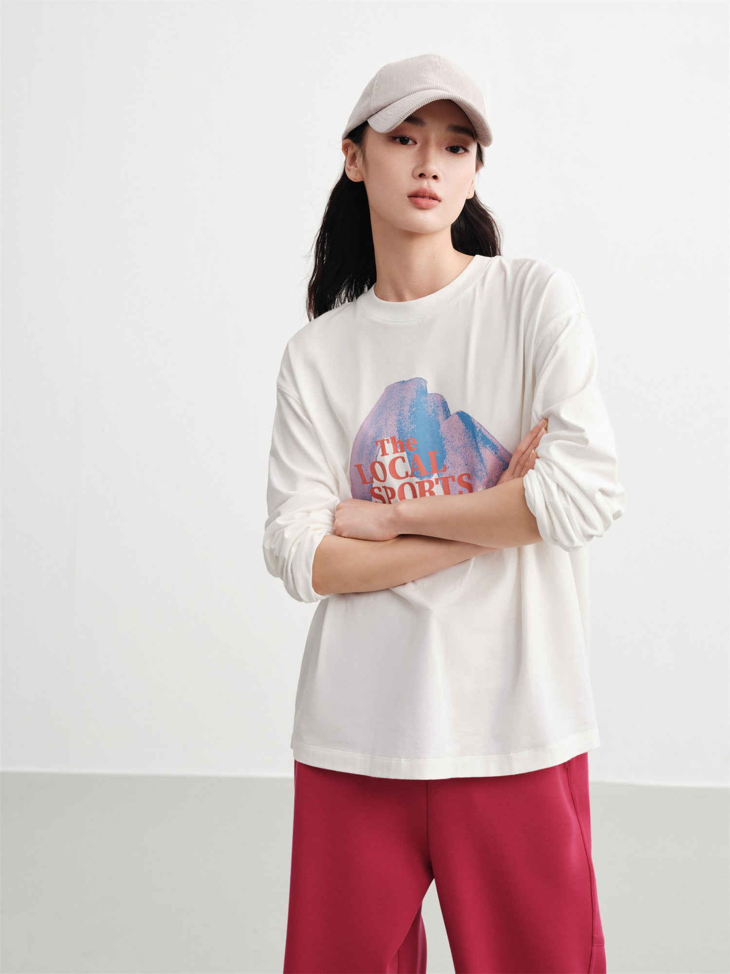 Long-Staple Cotton Sweatshirt | White