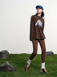 Long-Staple Cotton Sweatshirt | Brown