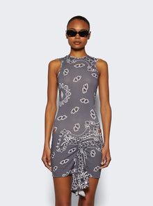 Women | The Attico | Mini Bandana Dress | Grey