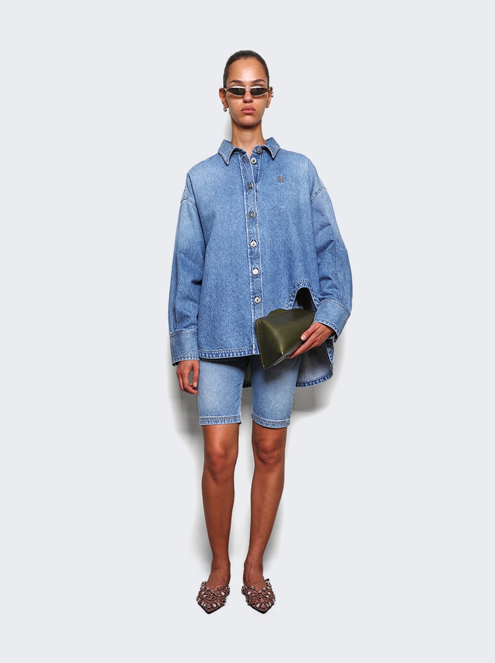 Women | The Attico | Denim Shorts Sky | Blue