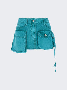 Women | The Attico | Fay Mini Skirt Teal