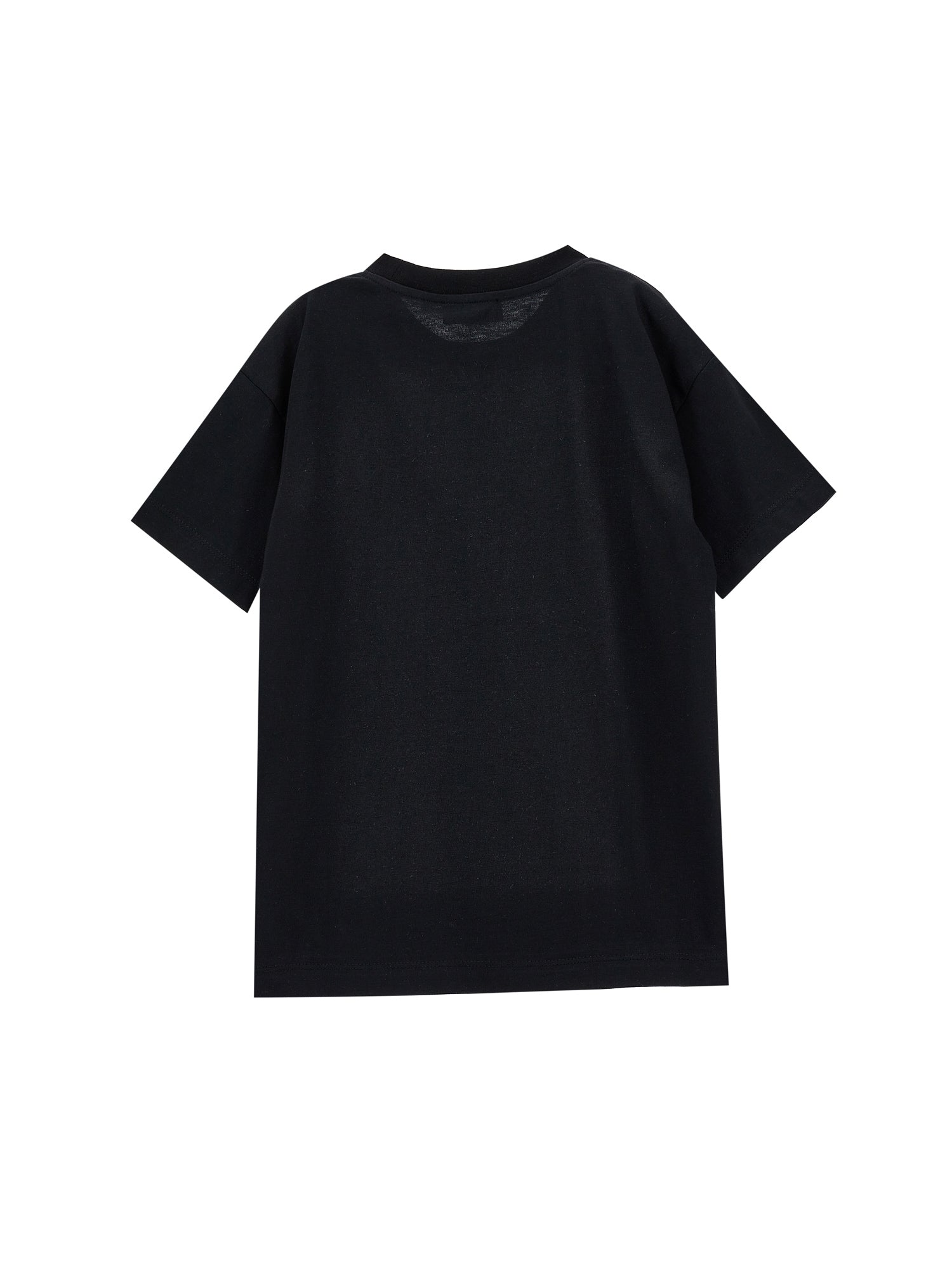 Boys | Polka Dot Cotton T-Shirt With Logo | Black