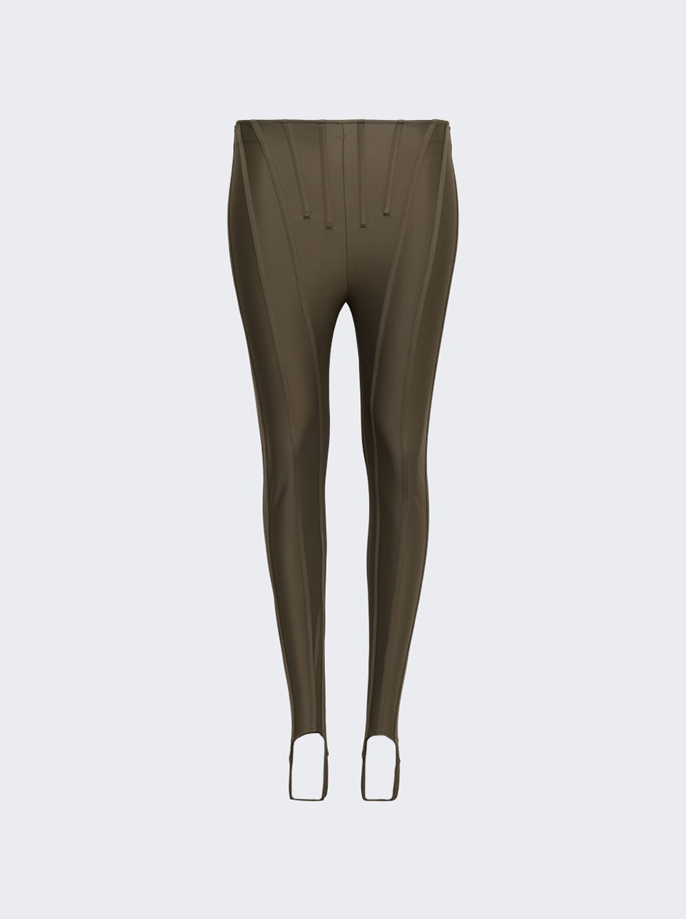 Women | Mugler | Corset Leggings | Khaki