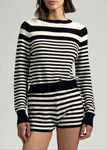 Celeste Short Noir / Brule Stripe - Solid & Striped