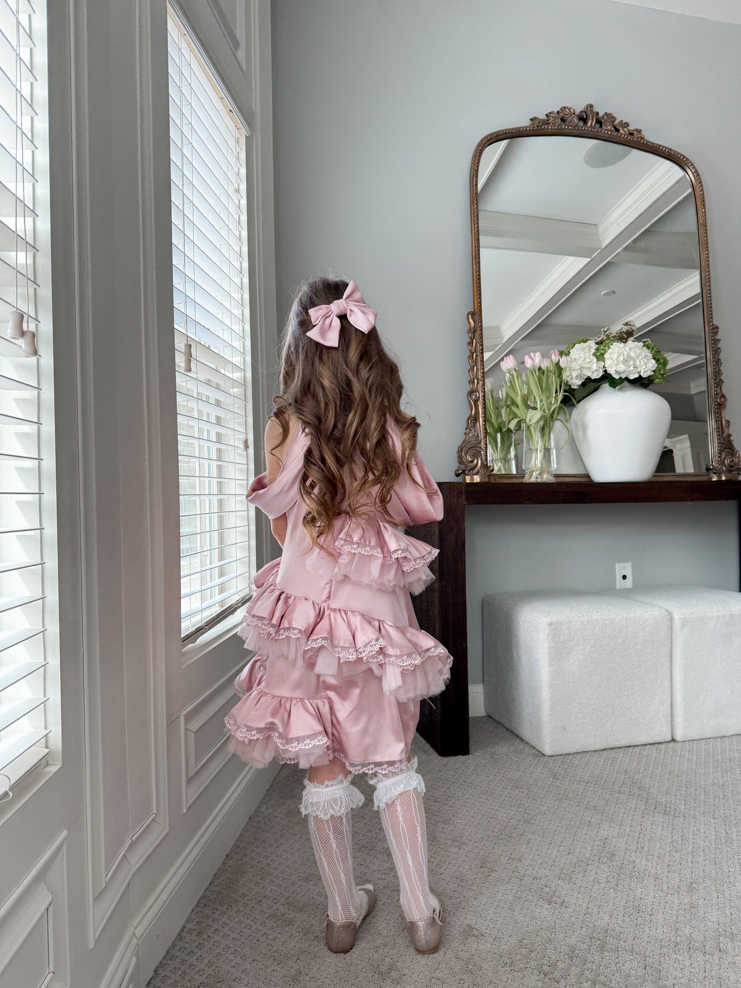 Girl | Satin Ballerina Dress | Pink