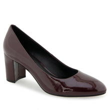 Betsy Dress Pump | Merlot Faux Crinkle Patent