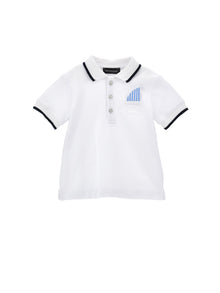 Boys | Polo With Slits | White