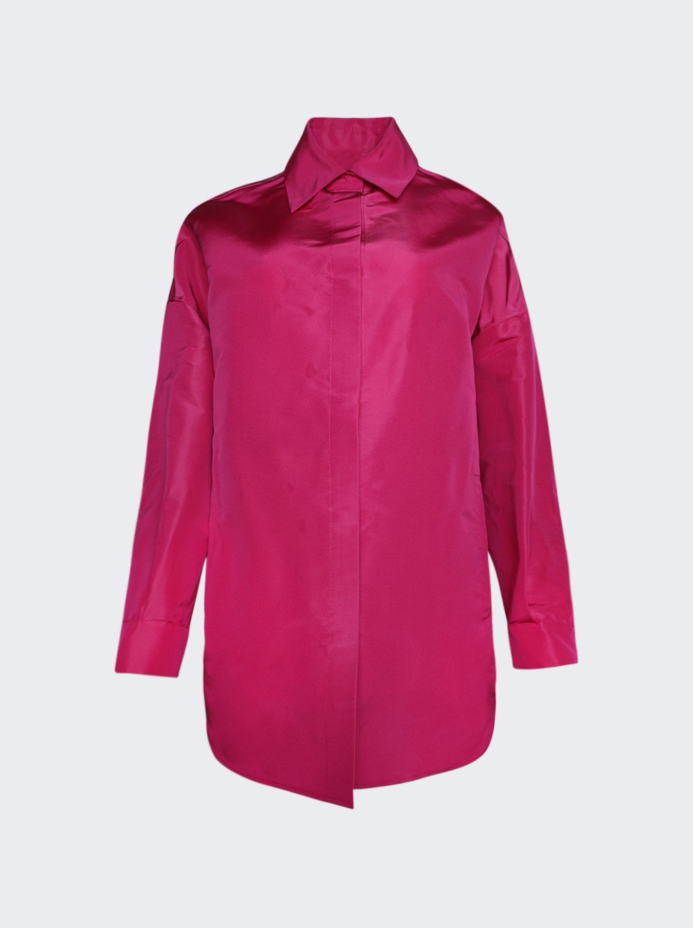 Women | VALENTINO | Solid Faille Overshirt | Pink