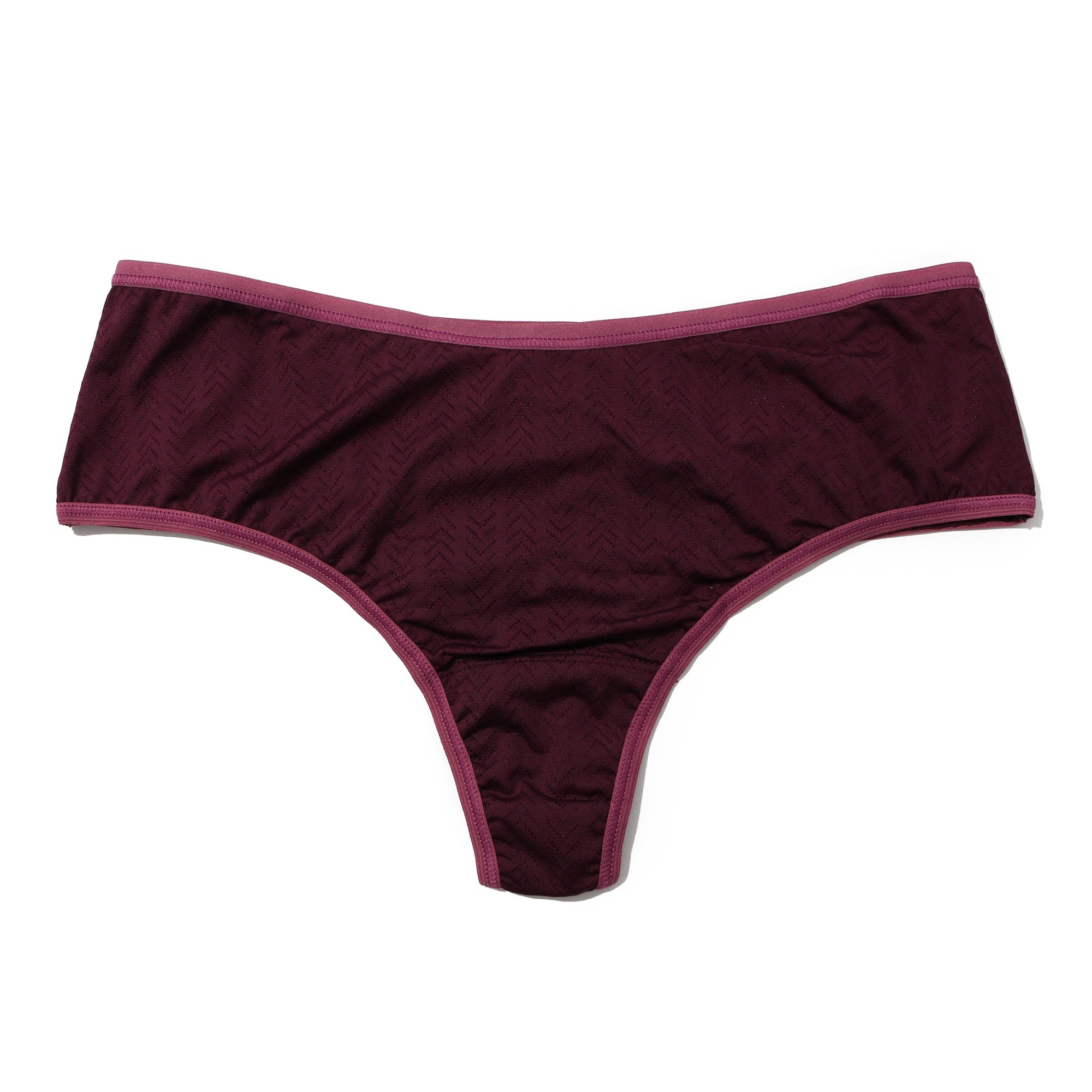 3-Pack MoveCalm Hi-Rise Thong | Pearl/Marshmallow | Dried Cherry/Damson Plum- Black/Granite