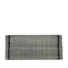 Dior | Pre-Owned Large Canvas Houndstooth Embroidered Book Tote - I | Black