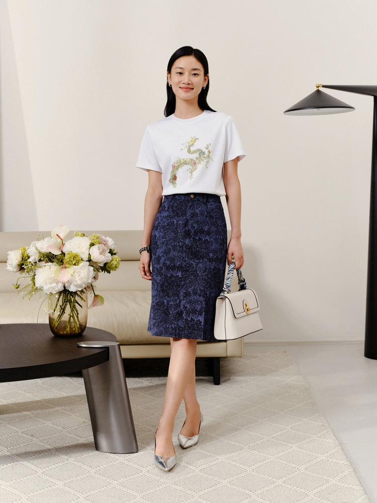 Denim Skirt | Blue