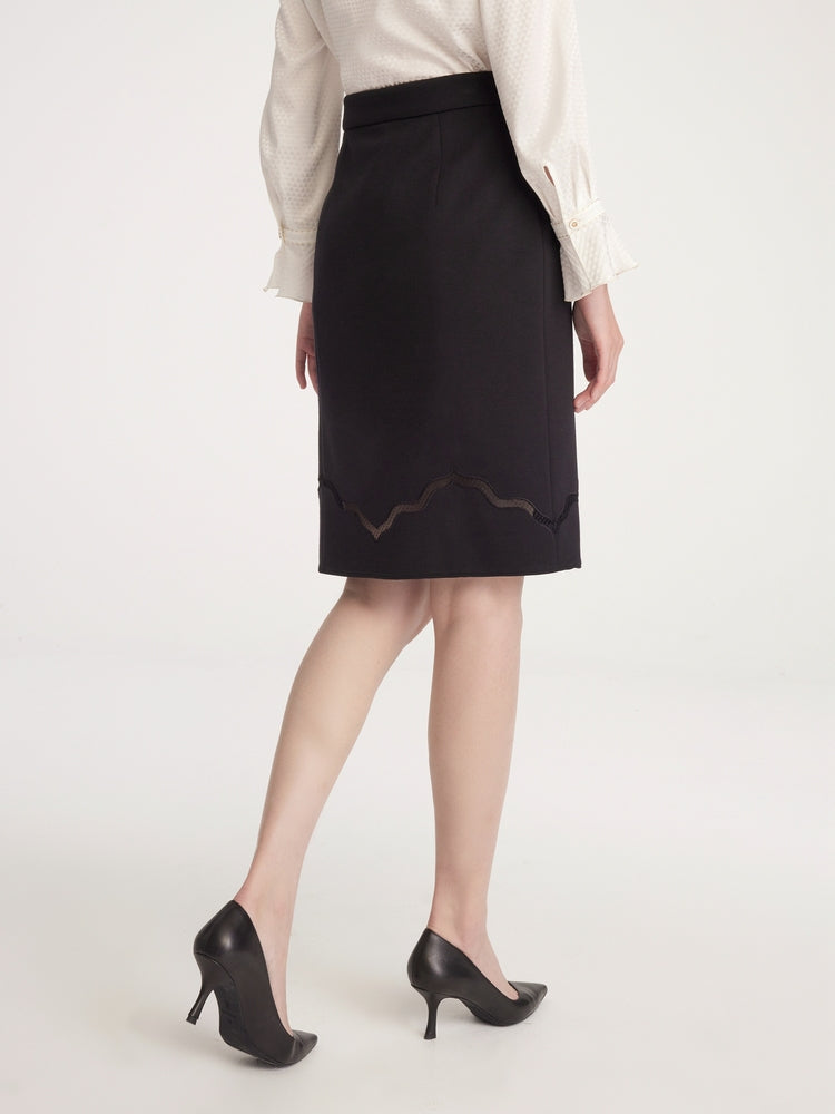 Wool Skirt | Black