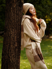 Cashmere Pullover Sweater | Beige
