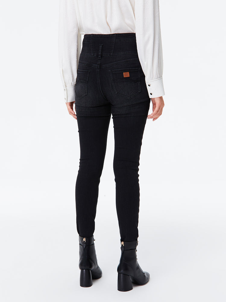 Springy Cropped Jeans | Grey