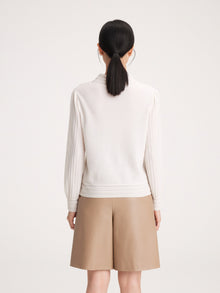 Cashmere Knit Top | White