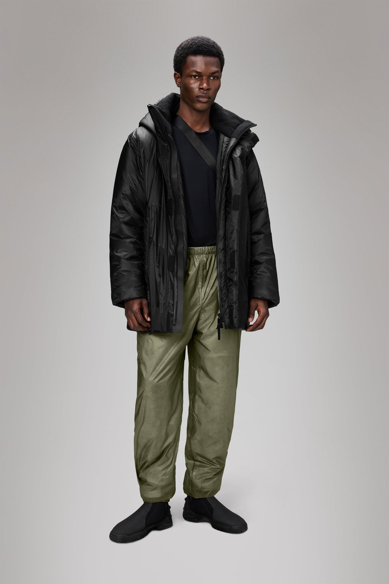 Rains Torna Insulated Long Jacket Black Jacket