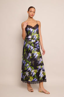 Kaia Slip Skirt | Wisteria Black