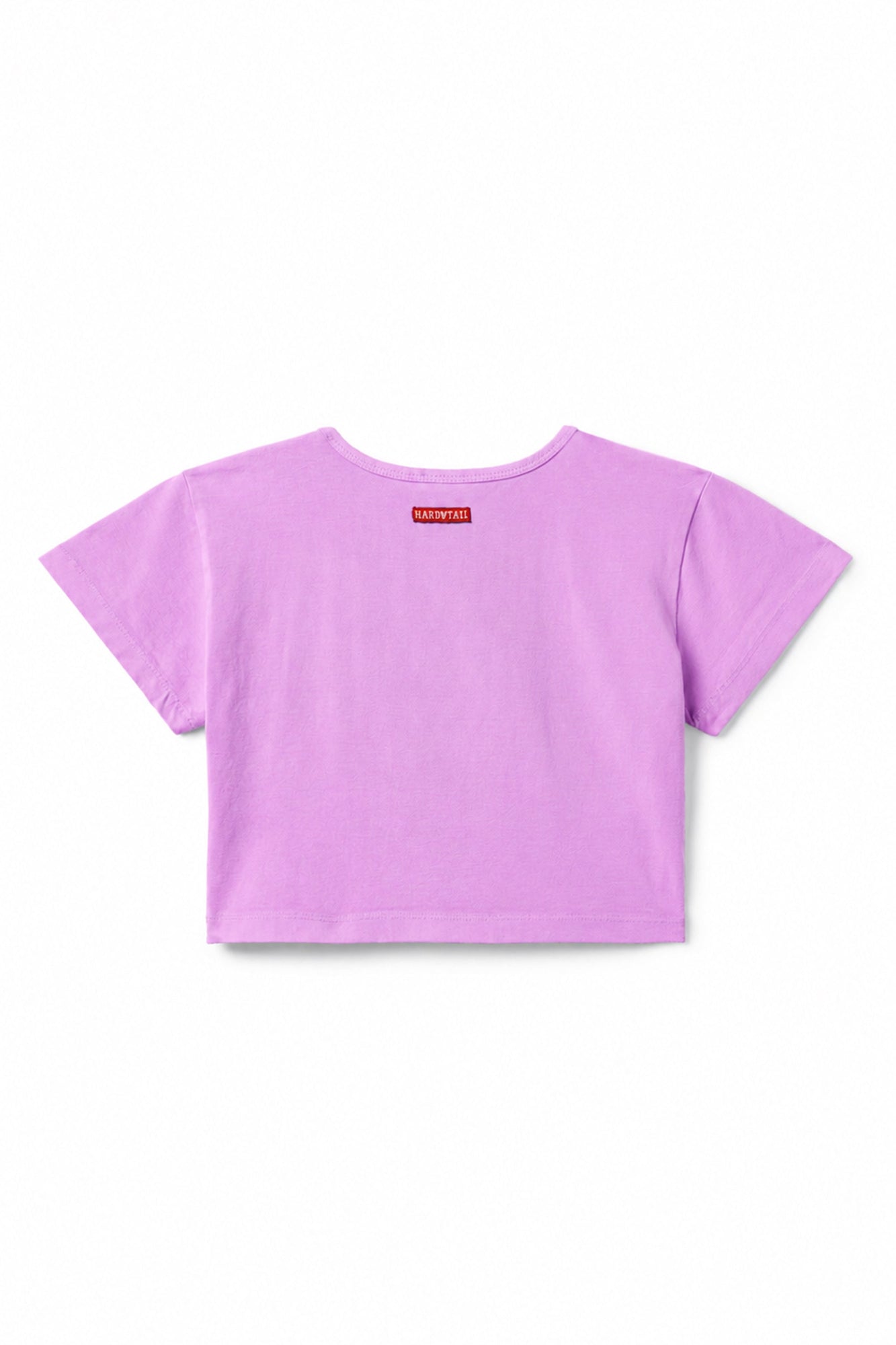 Women | Vintage Side Stripe Crop Workout Tee | Violet