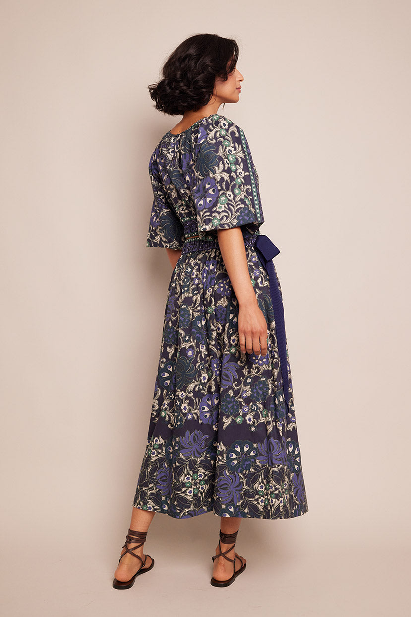 Alia Skirt | Blue Bogata Scarf