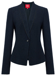 Wool Tweed Blazer | Black