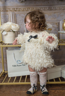 Girl | Ava Pearl Lace Socks | Ivory
