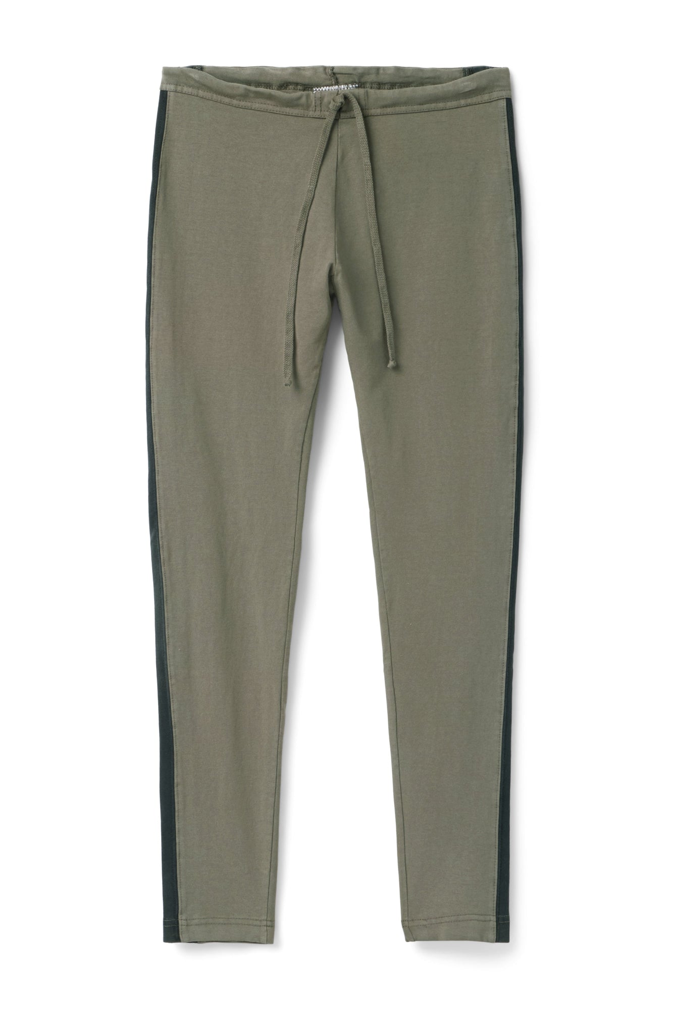 Women | Vintage Side Stripe Drawstring Legging | Olive