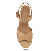 Charlye Sandal Platform | Beige Bisque Faux Soft Nappa