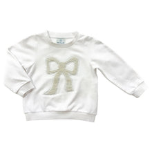 Girl | Pearl Bow Sweater | White