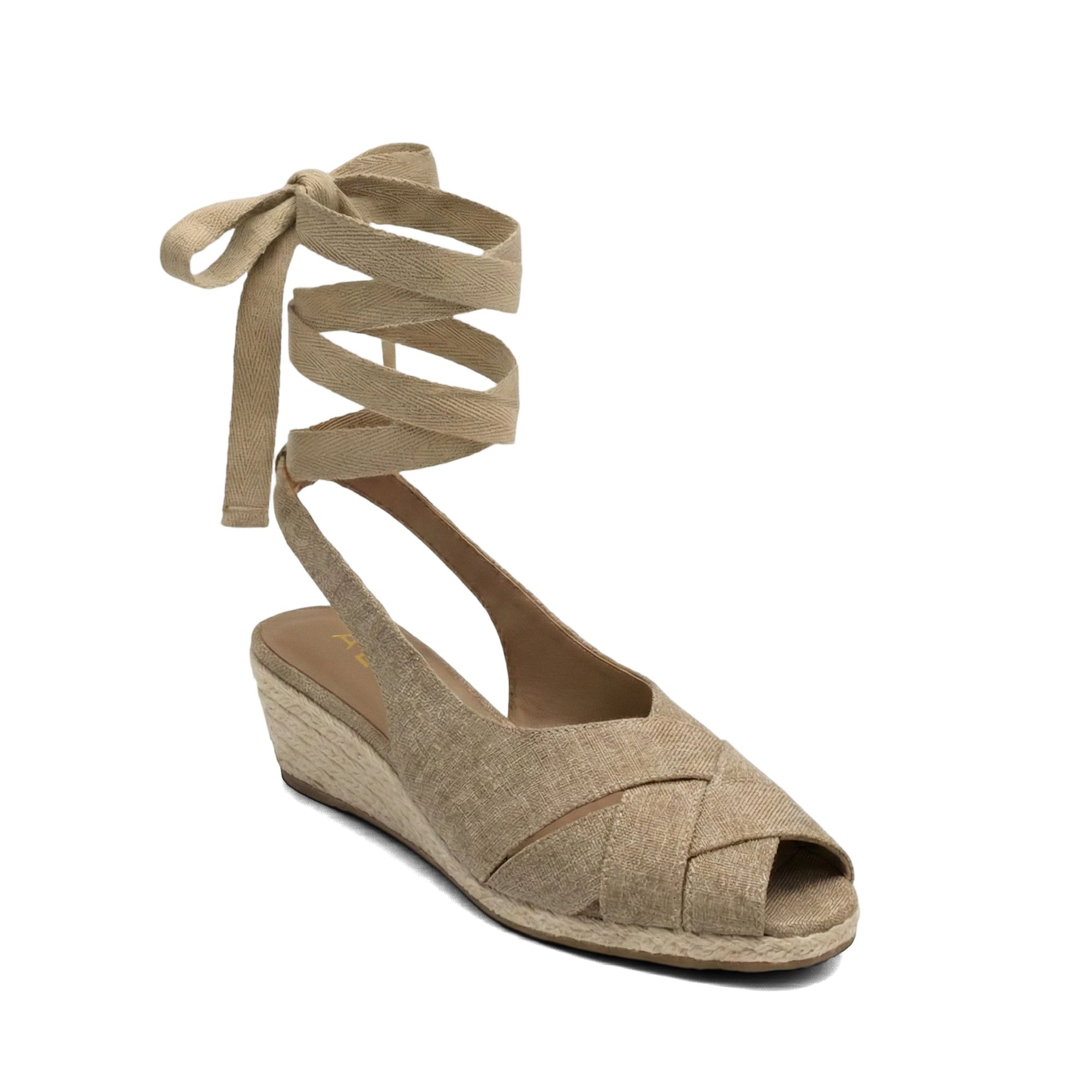 Roberta Dress Wedge | Dark Linen Linen