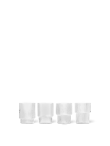 Ripple Glasses | Set of 4 | Clear